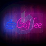 NEON LED COFFEE FOREVER LIGHT