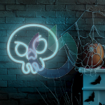 NEON LED HALLOWEEN GRAFFITI TESCHIO CELESTE FOREVER LIGHT