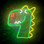 NEON LED DINOSAURO VERDE FOREVER LIGHT