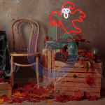 NEON LED HALLOWEEN FANTASMA RED FOREVER LIGHT