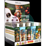 ADAMO ACCENDINI ELETTRONICI NATALE WINTER ORNAMENTS *50 RICARICABILI