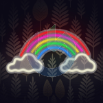 NEON LED RAINBOW + NUVOLE 5 COLORI FOREVER LIGHT