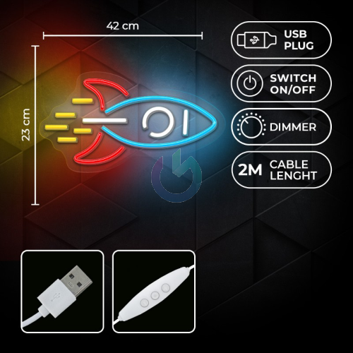NEON LED RAZZO MULTICOLOR FOREVER LIGHT