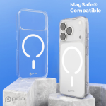 CUSTODIA COVER TPU PRIO MAGSAFE PER IPHONE 17 PRO MAX TRASPARENTE NEW DESIGN