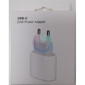 CARICATORE ALIMENTATORE FAST CHARGE PT LINE 20W TYPE-C  BIANCO