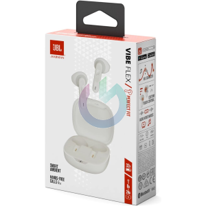 JBL AURICOLARI WIRELESS BLUETOOTH WAVE FLEX ANTIPOLVERE BIANCO