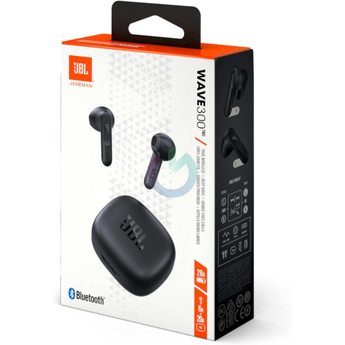 JBL AURICOLARI WIRELESS BLUETOOTH WAVE 300 TWS NERO