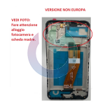 SM-A035G - A03 NERO LCD DISPLAY SAMSUNG SERVICE PACK ORIGINALE NON EU VERSION CON FRAME 