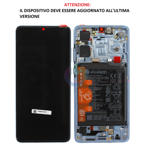 LCD DISPLAY HUAWEI SERVICE PACK P30 NEW EDITION BREATHING CRYSTAL CON FRAME E BATTERIA