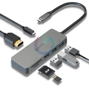 HUB - LETTORE CARD PRIO USB-C 7 IN 1 