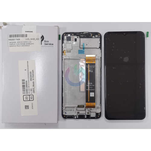 SM-M336 - M33 5G NERO LCD DISPLAY CON FRAME SAMSUNG SERVICE PACK ORIGINALE