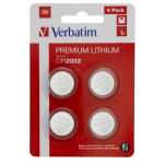VERBATIM LITIO BATTERIA 2032 BOTTONE BLISTER DA 4 2032