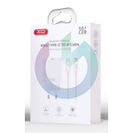CARICATORE XO CARICABATTERIA FAST CHARGER 20W TYPE-C BIANCO + CAVO LIGHTNING