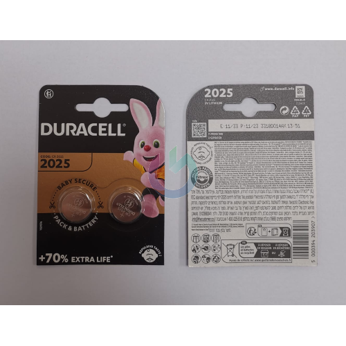 DURACELL BATTERIA 2025 BOTTONE - BLISTER DA 2 PZ. PILA BATTERIA