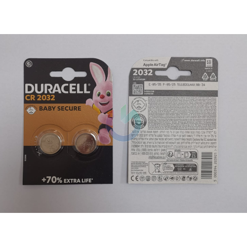 DURACELL BATTERIA 2032 BOTTONE BLISTER DA 2 PZ. 2032