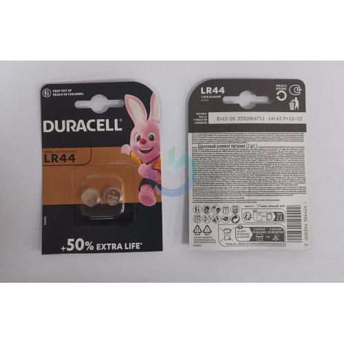 DURACELL BATTERIA LR44 BOTTONE BLISTER DA 2 PZ. LR44