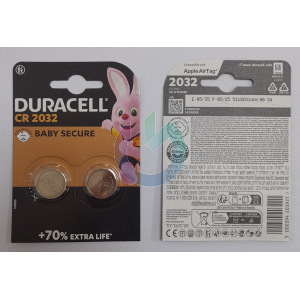 DURACELL BATTERIA 2032 BOTTONE BLISTER DA 2 PZ. 2032