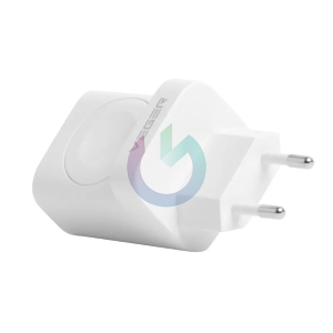 VEGER - CARICATORE ALIMENTATORE 25W DOPPIA ENTRATA USB - TYPE C + RICARICA WIRELESS PER APPLE WATCH 