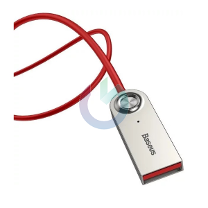 CAVO ADATTATORE BLUETOOTH 5.0 BASEUS AKYGA USB / AUX ROSSO