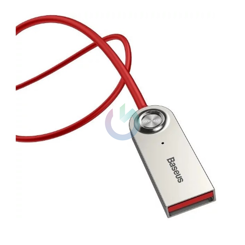 CAVO ADATTATORE BLUETOOTH 5.0 BASEUS AKYGA USB / AUX ROSSO