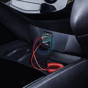 CAVO ADATTATORE BLUETOOTH 5.0 BASEUS AKYGA USB / AUX ROSSO