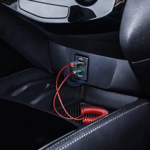 CAVO ADATTATORE BLUETOOTH 5.0 BASEUS AKYGA USB / AUX ROSSO