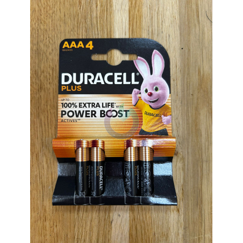 DURACELL MINISTILO PLUS BOOST AAA PLUS BLISTER DA 4