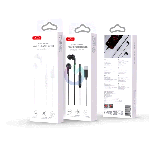 AURICOLARI XO TYPE-C BIANCO CON MICROFONO EP82 