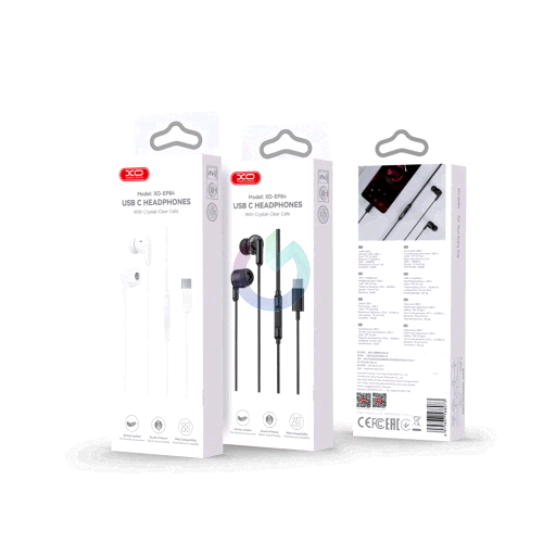 AURICOLARI XO TYPE-C NERO CON MICROFONO EP84 