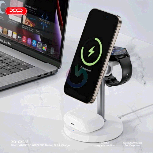STAZIONE DI RICARICA XO 3IN1 MAGSAFE WIRELESS 15W
