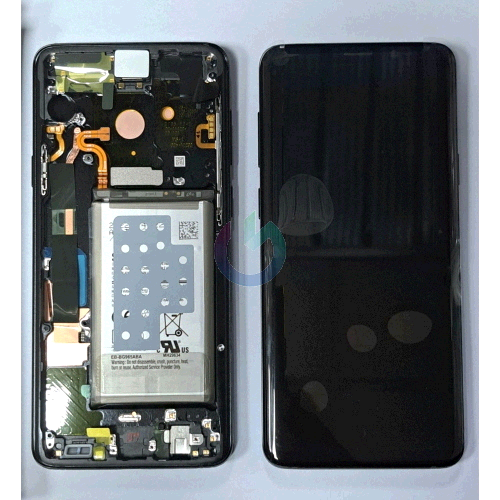 DISPLAY LCD ORIGINALE SAMSUNG SERVICE NERO + BATTERIA SM-G965 - S9 PLUS + FRAME