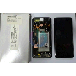 DISPLAY LCD ORIGINALE SAMSUNG SERVICE NERO + BATTERIA SM-G965 - S9 PLUS + FRAME