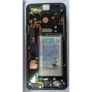 DISPLAY LCD ORIGINALE SAMSUNG SERVICE NERO + BATTERIA SM-G965 - S9 PLUS + FRAME