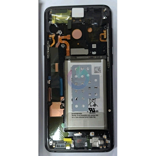 DISPLAY LCD ORIGINALE SAMSUNG SERVICE NERO + BATTERIA SM-G965 - S9 PLUS + FRAME