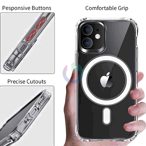 CUSTODIA COVER TPU XO MAGSAFE PER IPHONE 13 - 14 TRASPARENTE