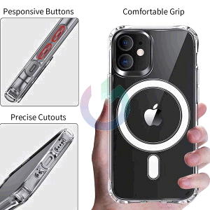 CUSTODIA COVER TPU XO MAGSAFE PER IPHONE 17 PRO MAX TRASPARENTE 