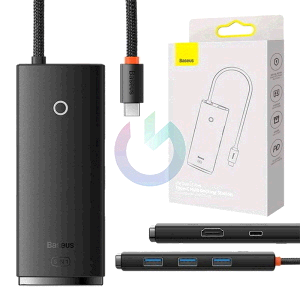 HUB 5 IN 1 BASEUS DA TYPE-C A 3XUSB3.0, USB-C (PD) 100W, HDMI NERO