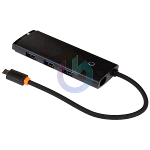 HUB 5 IN 1 BASEUS DA TYPE-C A 3XUSB3.0, USB-C (PD) 100W, HDMI NERO