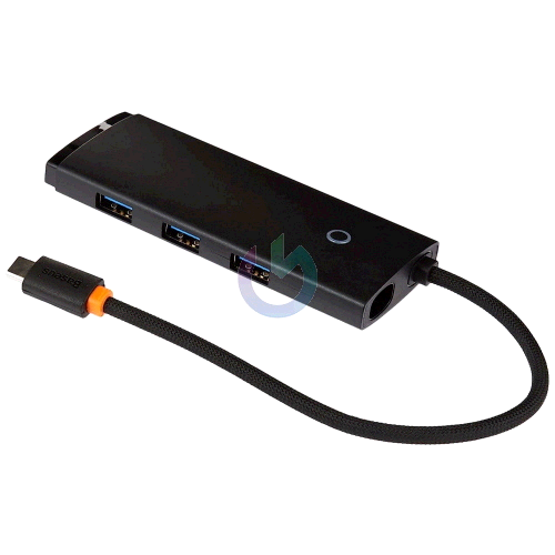 HUB 5 IN 1 BASEUS DA TYPE-C A 3XUSB3.0, USB-C (PD) 100W, HDMI NERO
