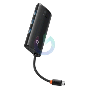 HUB 5 IN 1 BASEUS DA TYPE-C A 3XUSB3.0, USB-C (PD) 100W, HDMI NERO