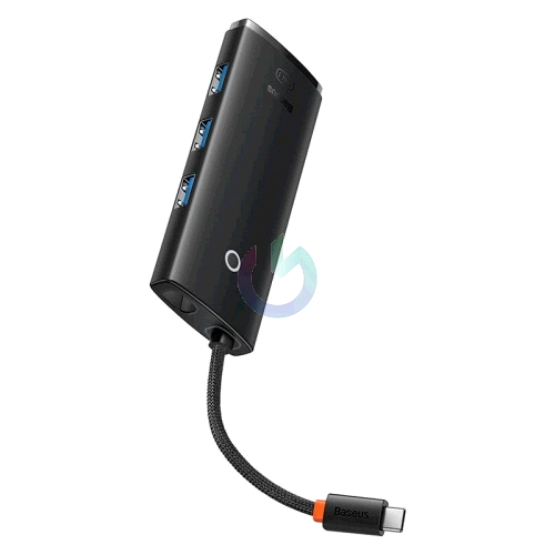 HUB 5 IN 1 BASEUS DA TYPE-C A 3XUSB3.0, USB-C (PD) 100W, HDMI NERO