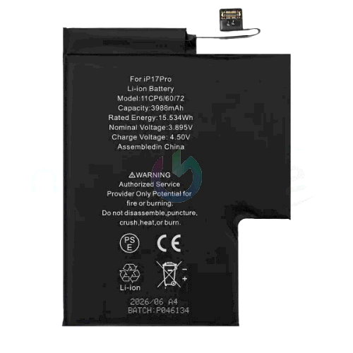 BATTERIA COMPATIBILE IPHONE 17 PRO MAX