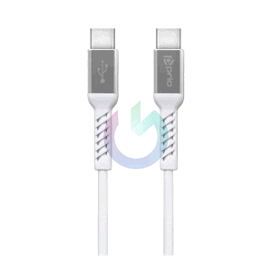 CAVO PRIO FAST CHARGE CERTIFICATO TYPE-C BIANCO 1.2 MT