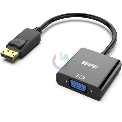 CAVO ADATTATORE BENFEI DISPLAY PORT - VGA NERO 1080P 