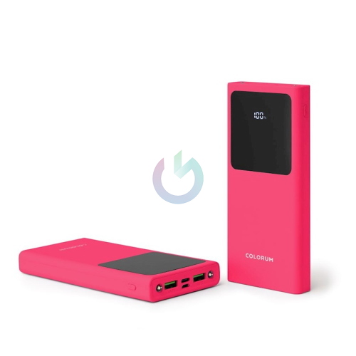 POWERBANK COLORUM 10000MAH MAGENTA FUCSIA + CAVO