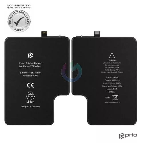 BATTERIA PRIO COMPATIBILE IPHONE 17 PRO MAX