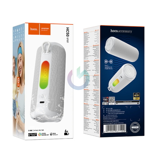 CASSA BLUETOOTH HOCO HC50 WIRELESS SPEAKER BIANCO