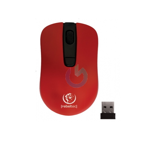 MOUSE WIRELESS REBELTEC ROSSO