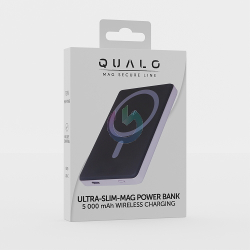 POWERBANK QUALO MAGSAFE 5000MAH 15W VIOLA 