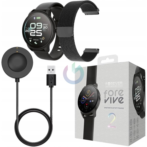 FOREVER SMARTWATCH SB-330 NERO + CAVO DI RICARICA + CASSA SPEAKER SETTY GB-01